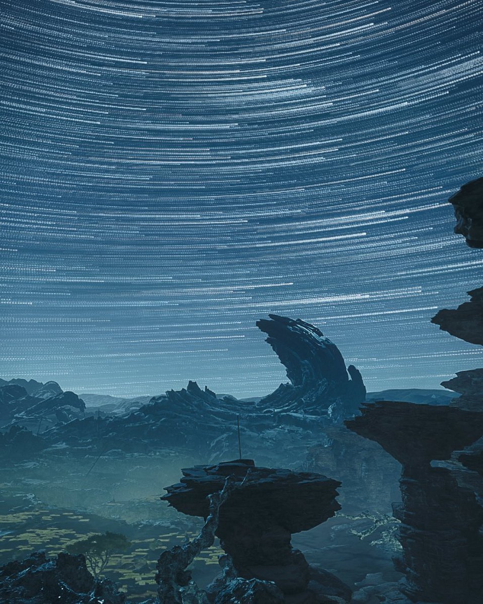星の動きをつなげたらどんな場所でも絶景に☺️

#MHWilds_Photomode #mhwilds #モンハンワイルズ