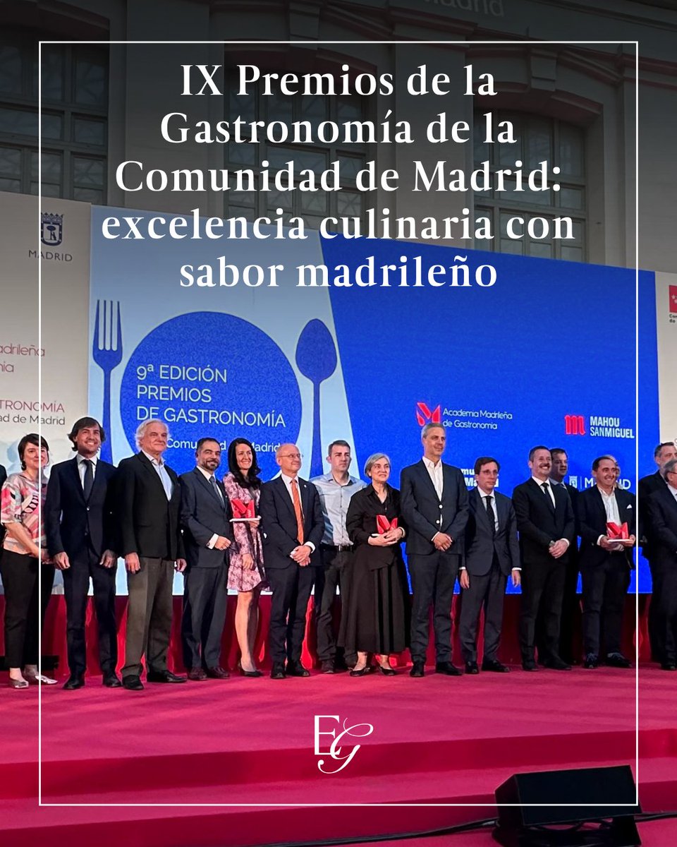 ✨ IX Premios de la Gastronomía de la Comunidad de Madrid ✨
Desde la emblemática Galería de Cristal del Palacio de Cibeles, celebramos a quienes hacen de Madrid una capital con sabor propio.
#PremiosGastronomíaMadrid 

Link en Bio👉 excelenciasgourmet.com/es/noticias-go…