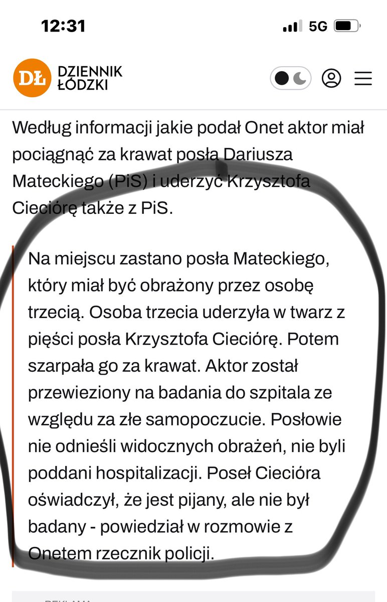 Napisał pijak Cieciura%🥃
Mnie zablokował to może zapytacie go w moim imieniu czy znowu jest pijany w trakcie obrad sejmu?