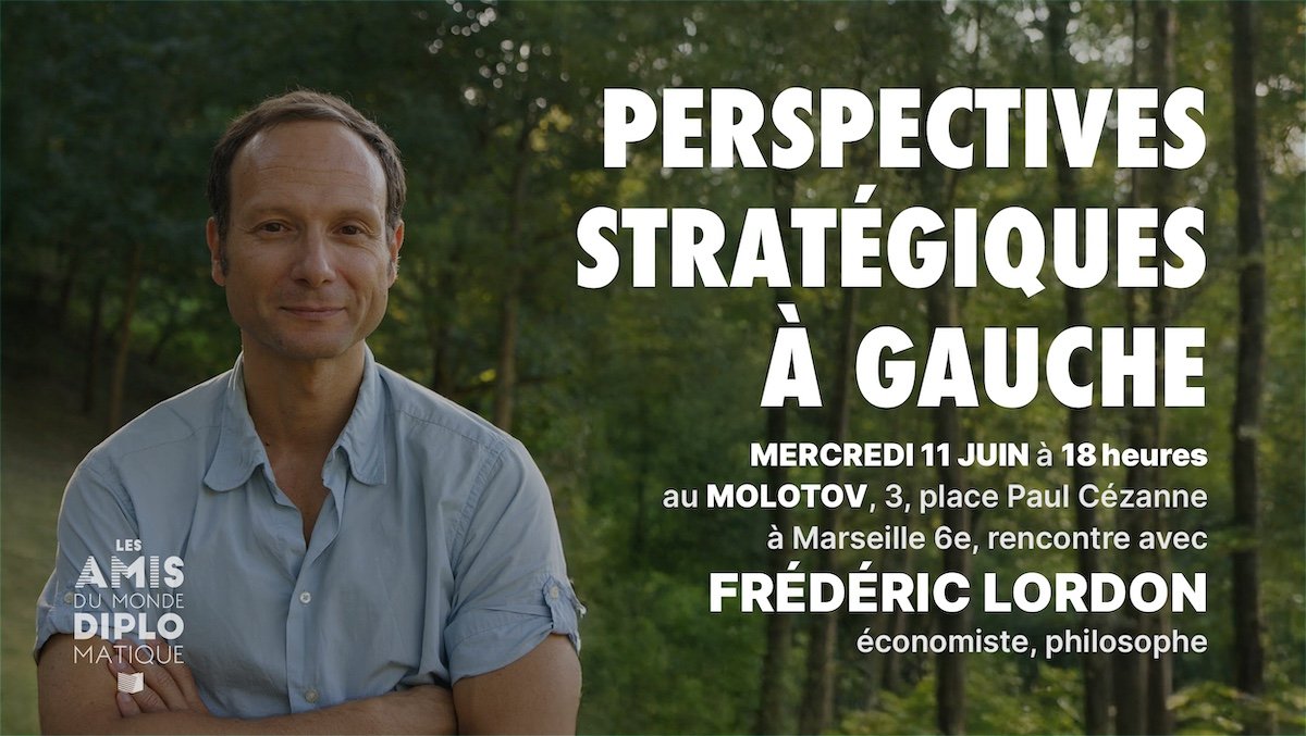 🟣 Avis aux Marseillais•es ! 

Rencontre exceptionnelle des Amis du Monde diplomatique avec Frédéric LORDON le mercredi 11 juin à 18h au Molotov. 

➡️amis.monde-diplomatique.fr/Rencontre-avec…