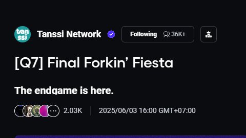ahdynus's tweet image. Just wrapped up all the @TanssiNetwork Journey to Mainnet quests on Galxe 🛠️💫
Built the infra, danced through the steps 🕺
 and now... we wait for mainnet 👀
Fast, Modular, Decentralized.
The end game is here
Let’s gooo 🚀
#Tanssi #MainnetVibes #Web3Builders