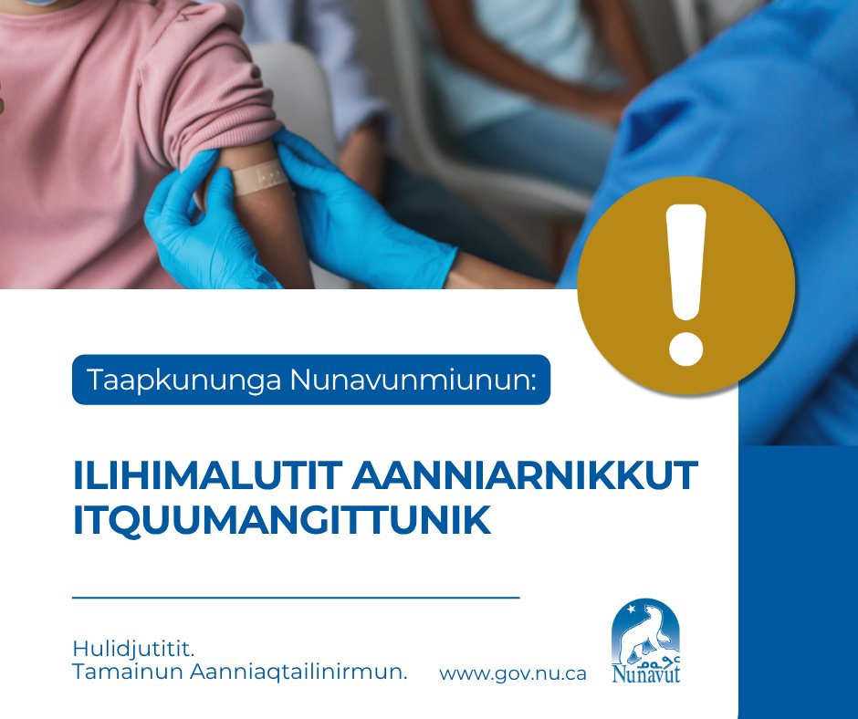 RSV kapuuti qajangnaittuq, nakuujuq angiqtauhimajuqlu Health Canada-kunnin.
Una
ow.ly/OqAc50W3sTT