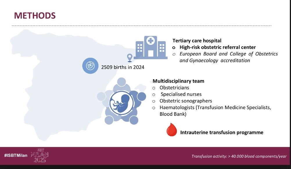 Banc de Sang Vall d'Hebron (@bstvh_) on Twitter photo Today, we presented our oral comunication at the #ISBT2025. A great collaboration with Dr Sánchez from the <a href="/vallhebron/">Vall d'Hebron</a> Obstetrics Department: Insights from a multidisciplinary intrauterine fetal blood transfusion program. Is parvovirus B19 infection a high-risk entity? Today, we presented our oral comunication at the #ISBT2025. A great collaboration with Dr Sánchez from the <a href="/vallhebron/">Vall d'Hebron</a> Obstetrics Department: Insights from a multidisciplinary intrauterine fetal blood transfusion program. Is parvovirus B19 infection a high-risk entity?