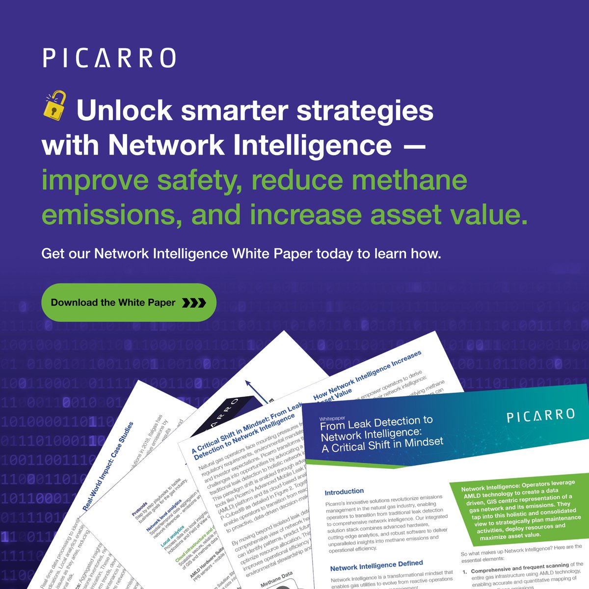 Still relying on leak detection and repair alone? Think bigger. Picarro’s Network Intelligence delivers system-wide insights to cut emissions, boost safety &amp; optimize assets.

👉 Download the white paper: hubs.la/Q03q21rY0

#NaturalGas #NetworkIntelligence #Picarro