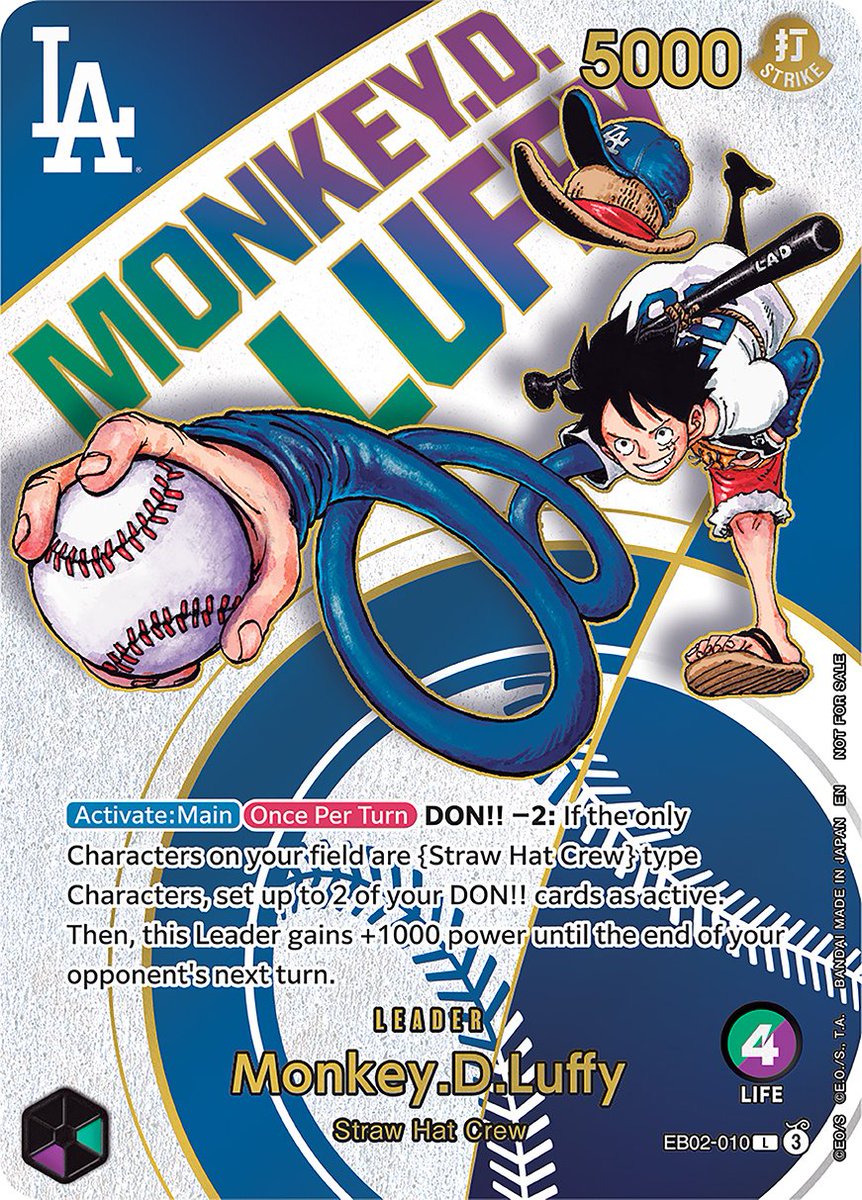 【限定非売品】Dodgers×ONE PIECEコラボ 麦わら帽子＆カード Andy Collectz on X