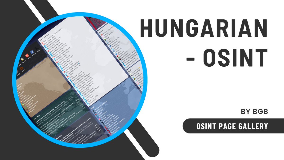🕵️‍♂️ Discover a powerful OSINT hub: links to search tools for phones, emails, domains, social accounts + user-curated Start.me pages &amp; real-time news feeds like World Terrorism News. All in one place 👉 start.me/p/kxGLzd/hun-o…