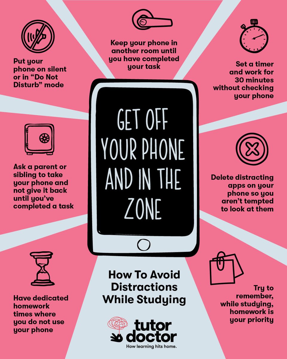 Feeling distracted while studying? You’re not alone! 📱💤 By setting your phone aside and trying a few simple strategies, you can boost your focus and make study time much more effective. Try these tips and see the difference! 👇

#StudySmart #Focus #Education #StudentLife