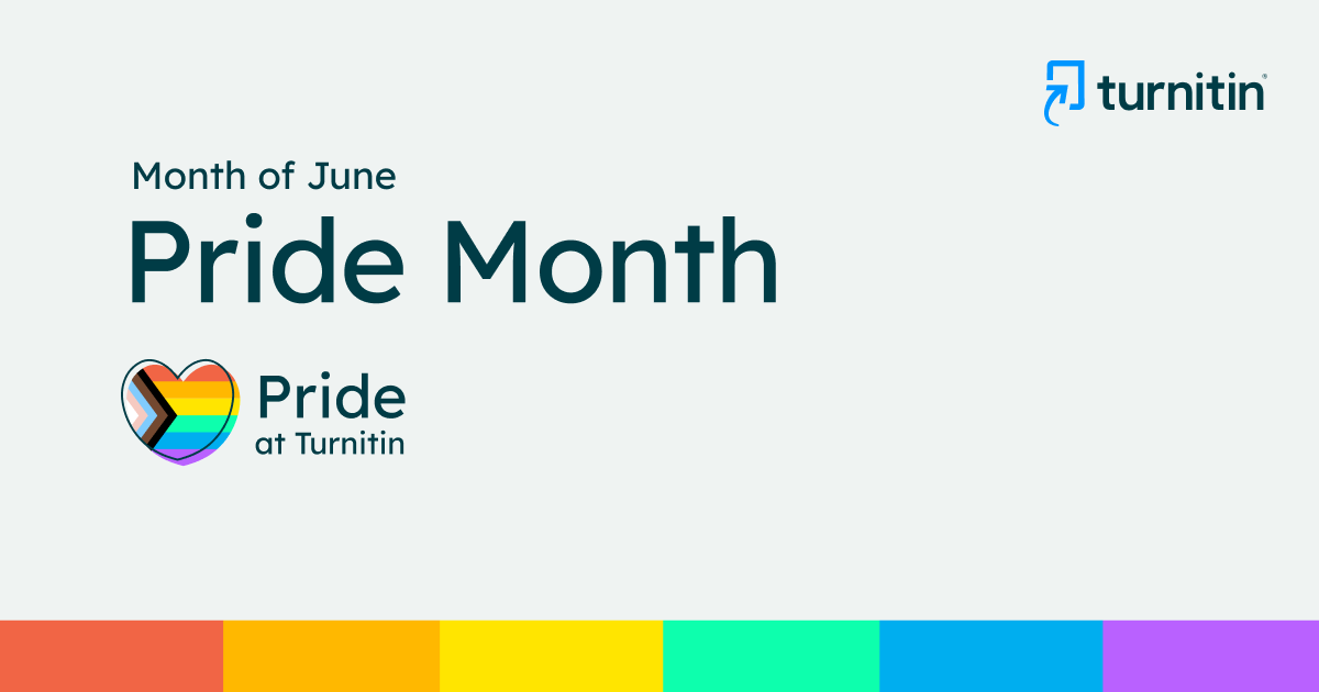 June is #pridemonth, a month dedicated to celebrating and honoring those who are a part of the LGBTQIA+ community. At Turnitin, we are dedicated to listening and uplifting the voices within the LGBTQIA+ community.