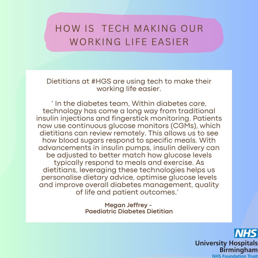 UHB Therapy Services (@uhbtherapy) on Twitter photo How tech is making our working lives easier in dietetics! #DW2025 #diabetes How tech is making our working lives easier in dietetics! #DW2025 #diabetes