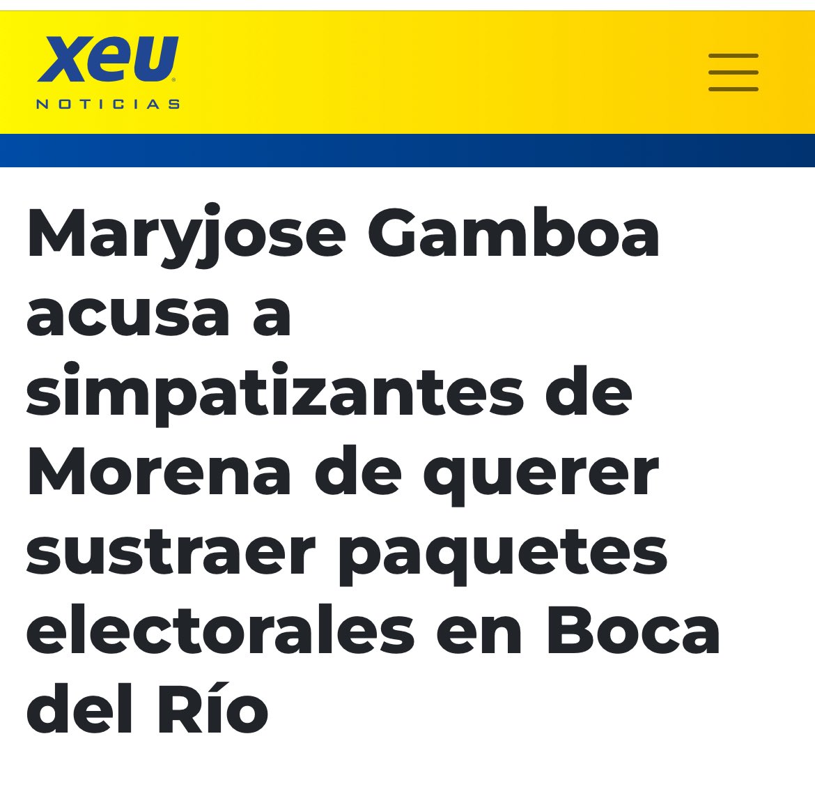 Morena fracasó en las elecciones en Veracruz, y ahora quiere robarse Boca del Río, donde el PAN ganó con claridad.

Mapaches y porros ligados a Javier Duarte intentaron irrumpir en la bodega donde se resguardan los paquetes electorales.

El mantra de Morena: si no gano, arrebato.