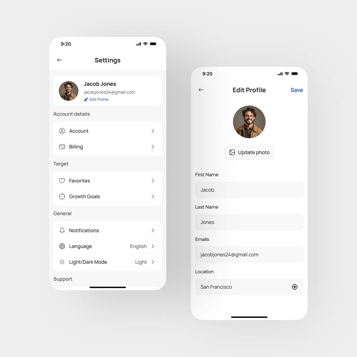 Abmankendrick's tweet image. Settings screen / Edit profile ✨