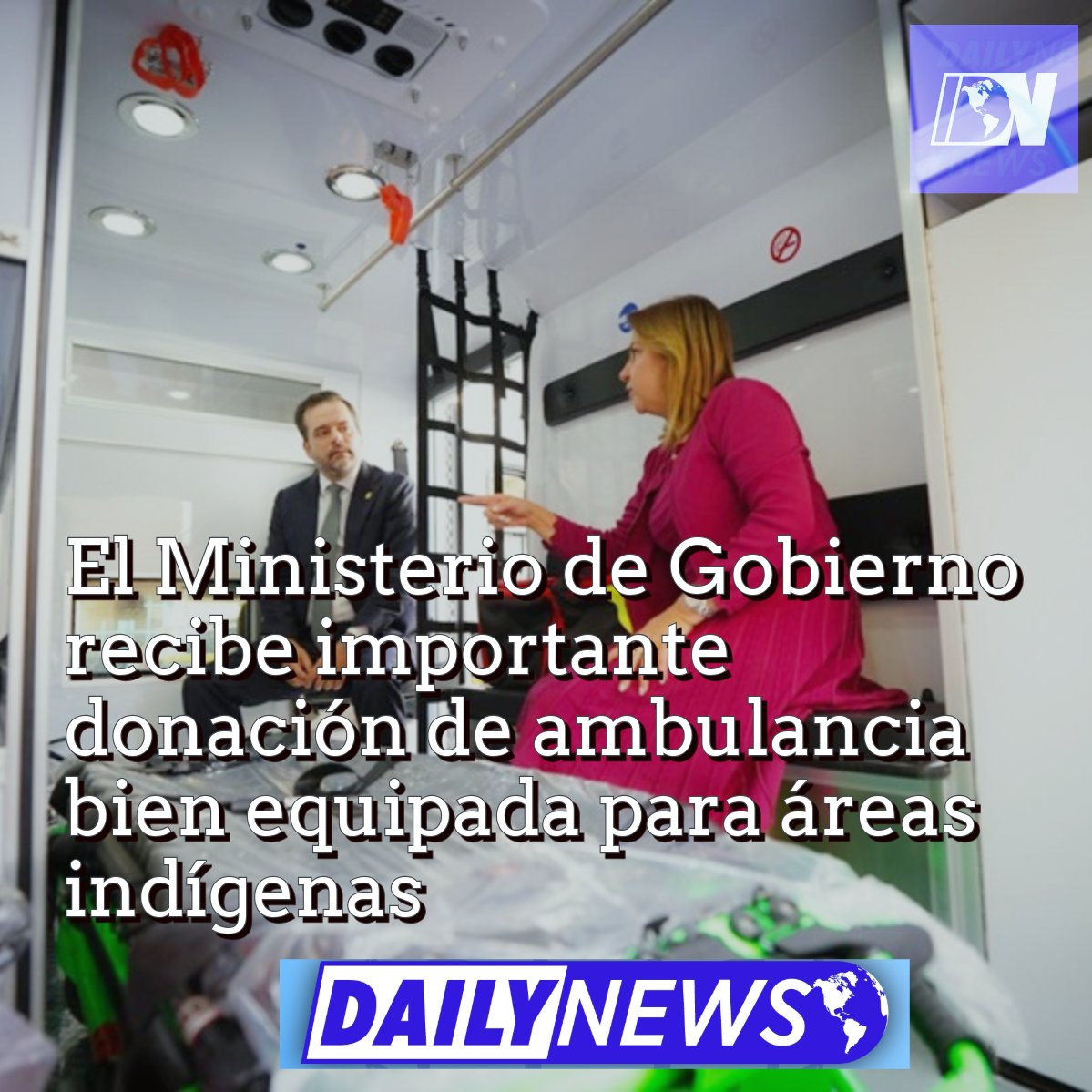 El Ministerio de Gobierno recibe importante donación de ambulancia bien equipada para áreas indígenas dailynews507.com/index.php/2025…
.
<a href="/MinGobPma/">Ministerio de Gobierno de Panamá</a> #DNews507