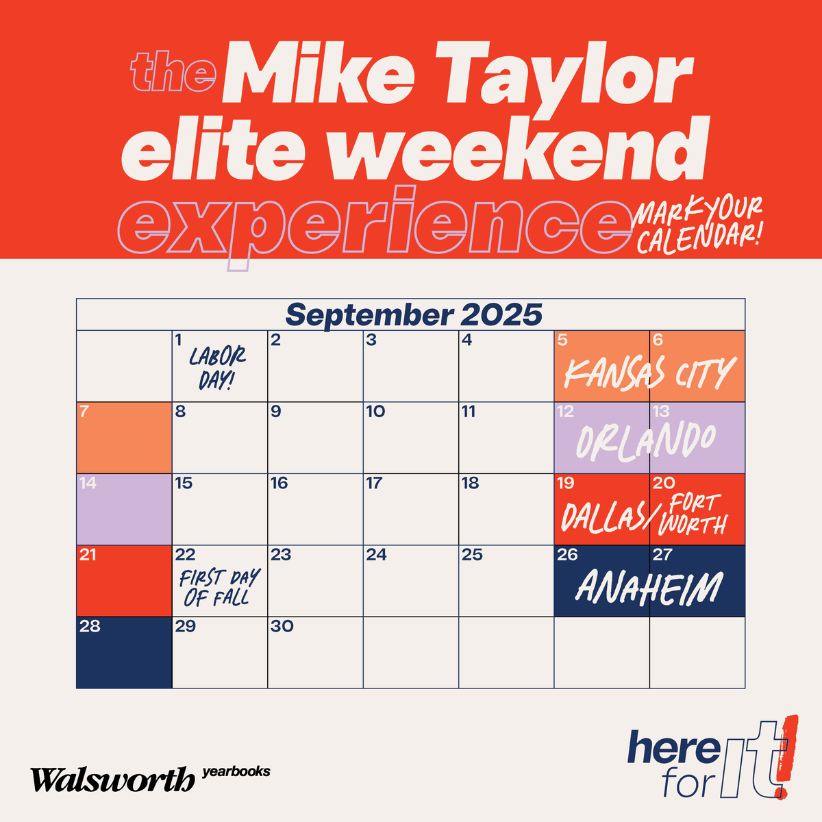 You won't want to miss out on The Mike Taylor Elite Weekend Experience! Learn more and register today at link.walsworthyearbooks.com/EliteWeekend20…. #Walsworth #Yearbooks