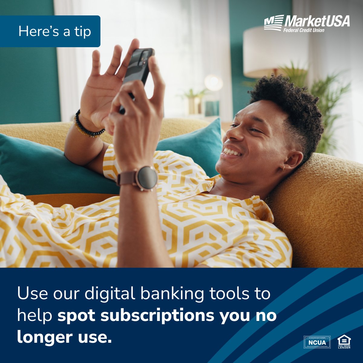 Still paying for that free trial from 3 months ago? We’ve been there too. Use our digital tools to help keep tabs on subscription services you actually use so you know when it’s time to cancel or downgrade.  

#digitalbanking #mobileapp
marketusafcu.com/Services/Digit…