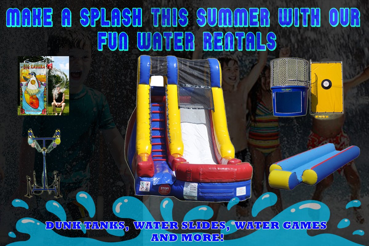 3ecleveland's tweet photo. It's a scorching 85 degrees today! Time to consider booking some Water Fun for the coming warm weather! 3E offers Water Slides, Dunk Tanks, Slip n Slides and more. Cool off this summer with 3E!

Call Us: (440)-271-1081

https://t.co/yeUHlk6kk6 https://t.co/rdGkeDaz6x