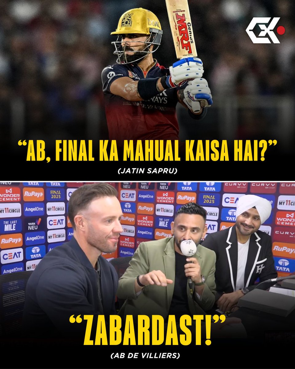 AB De Villiers in the Hindi Commentary box again!
#IPL2025Final