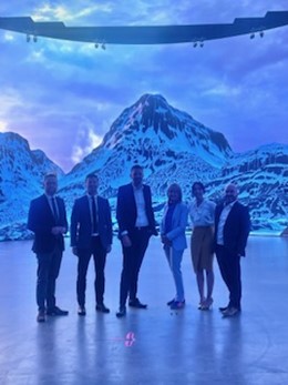 NIAEconomy's tweet image. Photos of Committee Visit to Studio Ulster, Belfast on 21 May 2025. L to r - Gary Middleton, Jonathan Buckley, Phillip Brett, Diana Armstrong, Emma Sheerin, David Honeyford.