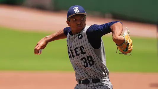 Kendall Rogers (@kendallrogers) on Twitter photo TRANSFER: This is a really intriguing addition to the portal - <a href="/RiceBaseball/">Rice Baseball</a> RHP Davion Hickson. Hickson is draft-eligible and was up to 97 w/ FB this season + 51% whiff rate on the changeup, per <a href="/SynergySportsHQ/">Synergy Sports</a>. Had 90 Ks in 73 innings.
Profile: d1baseball.com/player/1659622… TRANSFER: This is a really intriguing addition to the portal - <a href="/RiceBaseball/">Rice Baseball</a> RHP Davion Hickson. Hickson is draft-eligible and was up to 97 w/ FB this season + 51% whiff rate on the changeup, per <a href="/SynergySportsHQ/">Synergy Sports</a>. Had 90 Ks in 73 innings.
Profile: d1baseball.com/player/1659622…