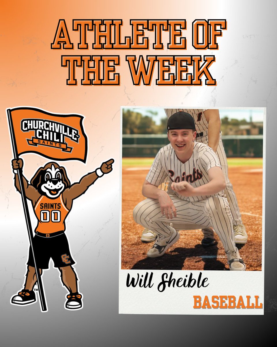 CCCSD Athletics (@cccsdathletics) on Twitter photo Congratulations to our Athlete of the Week ā <a href="/cccsdbaseball/">C-C Saints Baseball</a> Junior Will Sheible! Will pitched 7 innings of relief over 3 sectional games, including 2 big shutout innings in the sectional final game. Will gave up just 2 hits, no runs, and struck out 8 batters over the 3 games. Congratulations to our Athlete of the Week ā <a href="/cccsdbaseball/">C-C Saints Baseball</a> Junior Will Sheible! Will pitched 7 innings of relief over 3 sectional games, including 2 big shutout innings in the sectional final game. Will gave up just 2 hits, no runs, and struck out 8 batters over the 3 games.