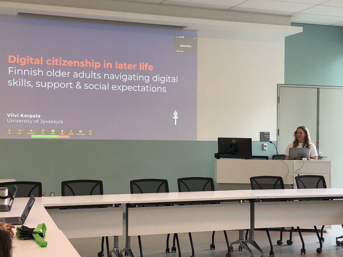 GilbreaCentre's tweet image. A HUGE #Thankyou to Viivi Korpela for sharing your insights and expertise with us today! Your research on "Digital citizenship in later life: Finnish older adults navigating digital skills, support & social expectations"
was inspiring, engaging and we truly appreciate your time.