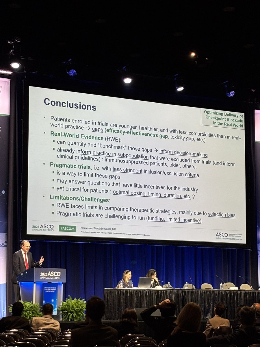 Oncdevelopments's tweet image. Highlights from an interesting panel from yesterday led by Dr. Elez (Vall d’Hebron) and Dr. Spencer (NYU Langone).
IO in solid organ transplant recipients, effect of time-of-day for combo immuno-chemotherapy in advanced NSCLC, ultra low-dose IO in solid tumors, and more. #ASCO25