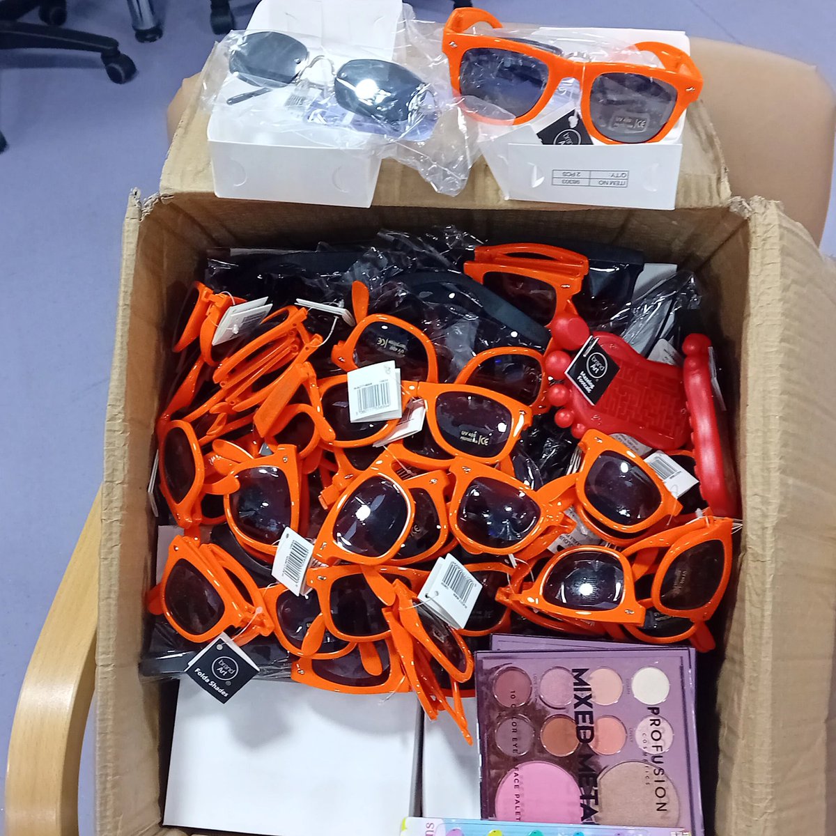 We just took delivery of some fabulous gift items for our Inpatient Activity coordinators social gathering courtesy of Justgiving world Charity, thank you