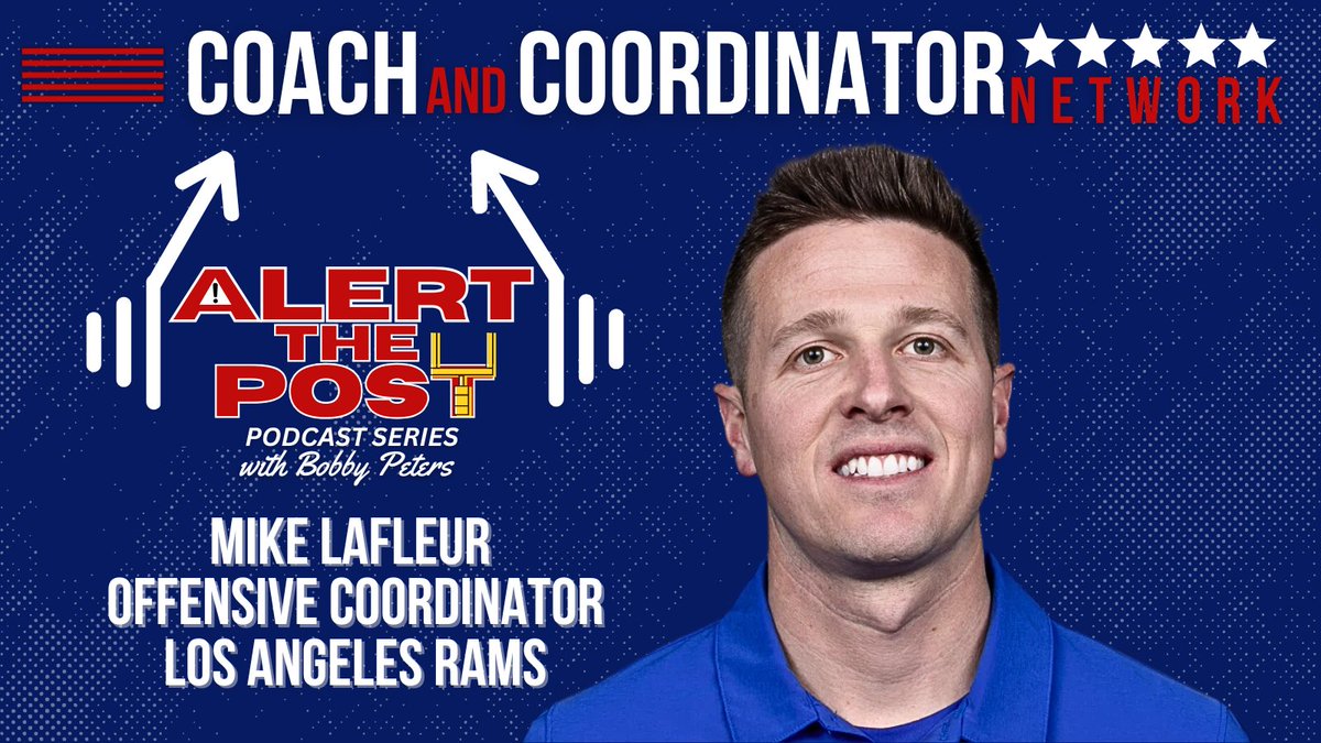 Keith Grabowski π Coach and Coordinator Network (@coachkgrabowski) on Twitter photo π¨ New episode of Alert the Post!
Mike LaFleur, OC of the <a href="/RamsNFL/">Los Angeles Rams</a>, joins the show to talk QB reads, duo and dagger concepts, and what it takes to build a fast, efficient offense. π§ π <a href="/b_peters12/">Bobby Peters</a>
π§ Listen now:
π:podcasts.apple.com/us/podcast/aleβ¦
π’:open.spotify.com/episode/3MX91Gβ¦ π¨ New episode of Alert the Post!
Mike LaFleur, OC of the <a href="/RamsNFL/">Los Angeles Rams</a>, joins the show to talk QB reads, duo and dagger concepts, and what it takes to build a fast, efficient offense. π§ π <a href="/b_peters12/">Bobby Peters</a>
π§ Listen now:
π:podcasts.apple.com/us/podcast/aleβ¦
π’:open.spotify.com/episode/3MX91Gβ¦