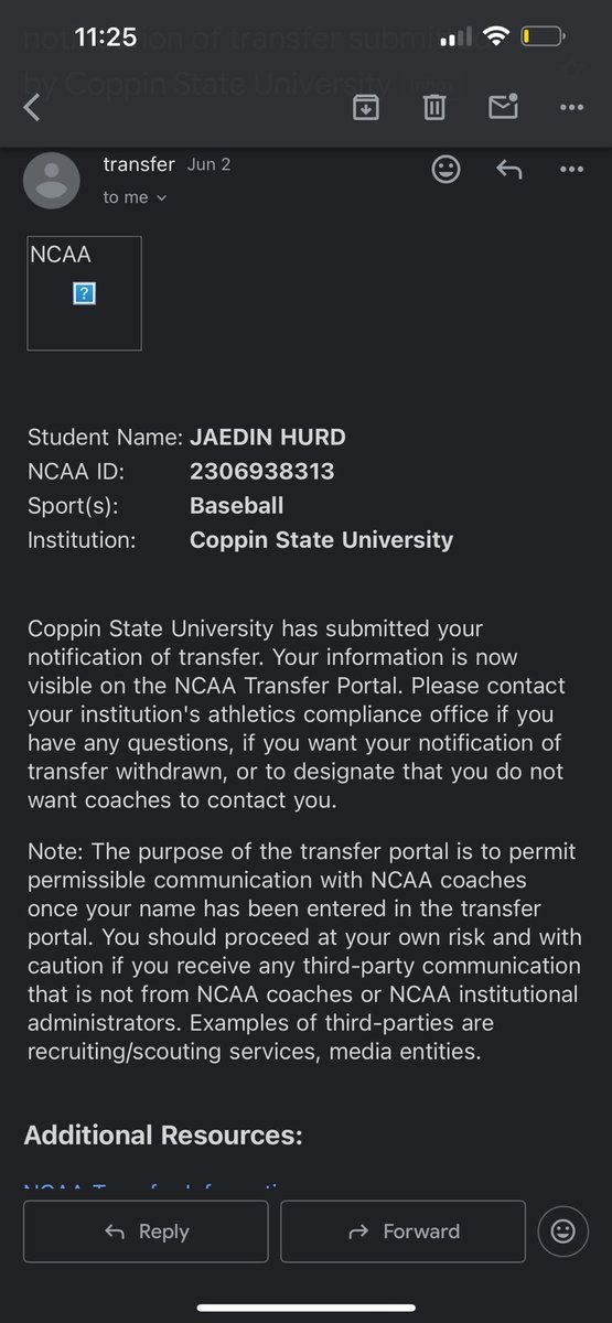 Jaedin Hurd (@jaedinhurd) on Twitter photo OFFICIALLY IN THE PORTAL ! OFFICIALLY IN THE PORTAL !