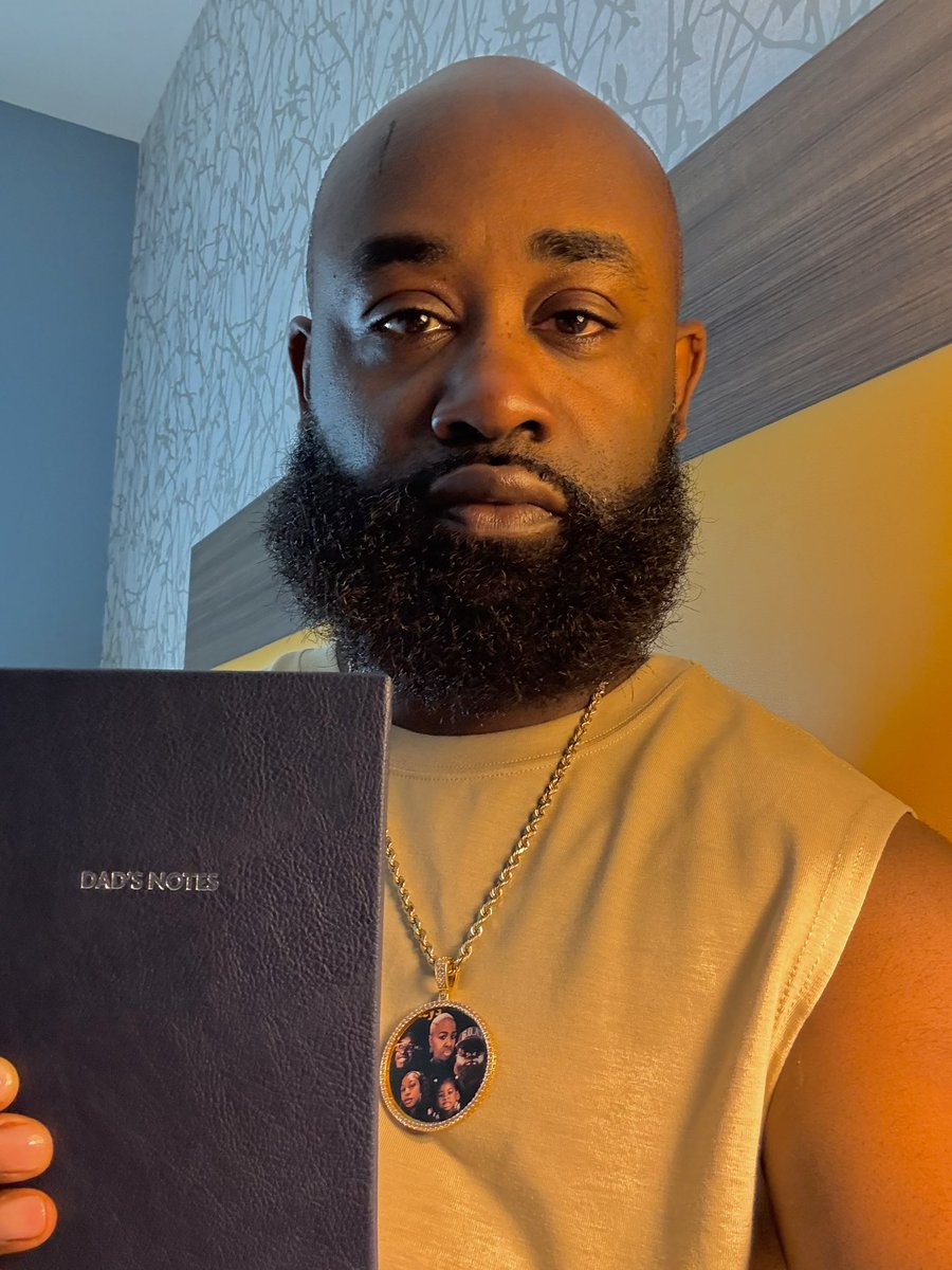 Today I’m just not feeling so well mentally or emotionally but STILL remaining STRONG 💪🏾 as a MAN HUSBAND FATHER for my FAMILY! I’m receiving every call every text every email but don’t feel like talking. I LOVE Y’all 

Y’all see what I’m holding in my hand? It’s my new journal