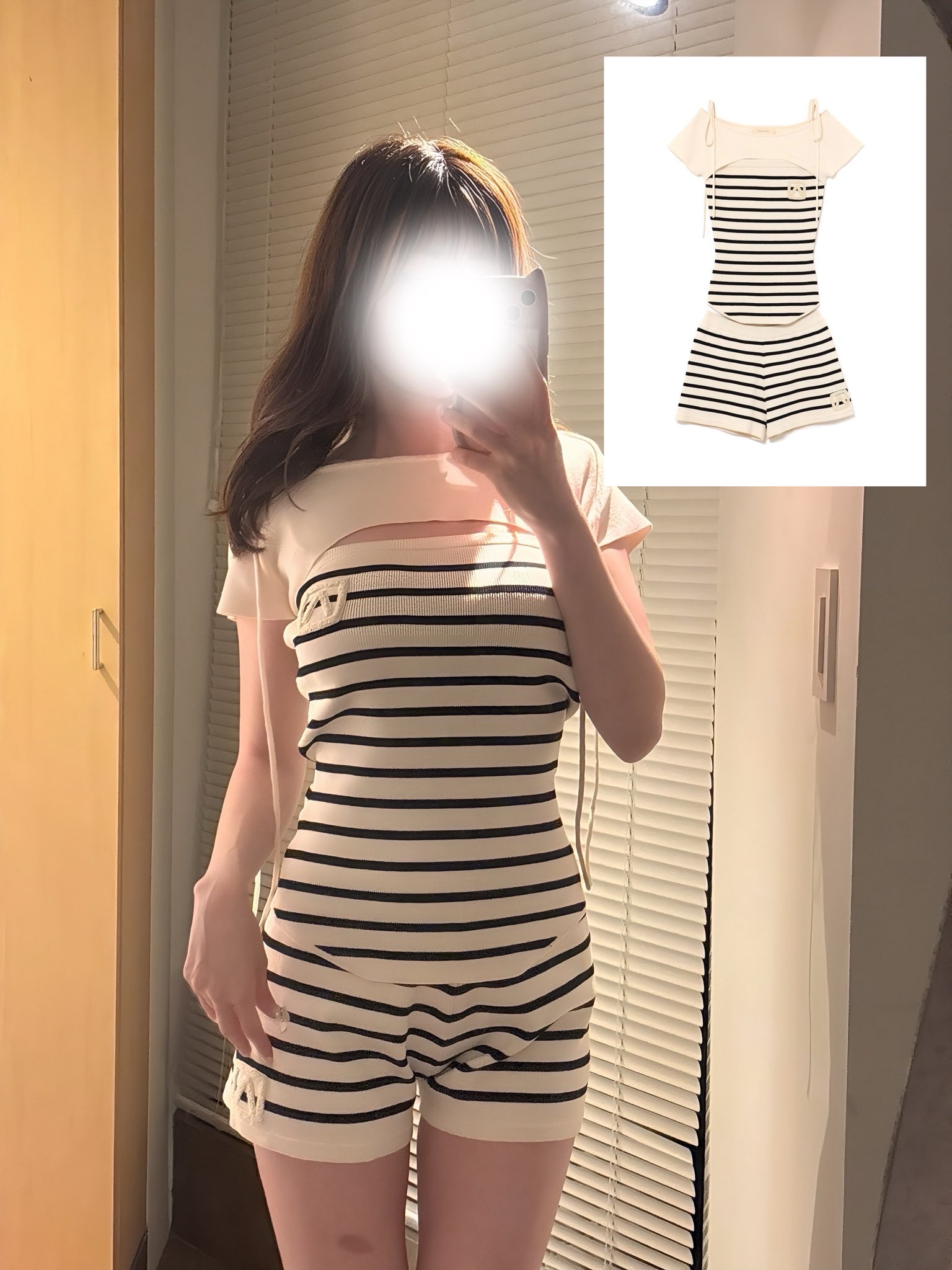 andmary Karen check mini dress（andmary Karen knit set mini