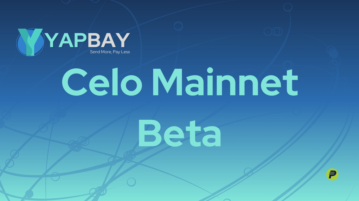 YapBay is on Celo Mainnet: May 2025 Updates

yapbay.com/blog/may-2025-…