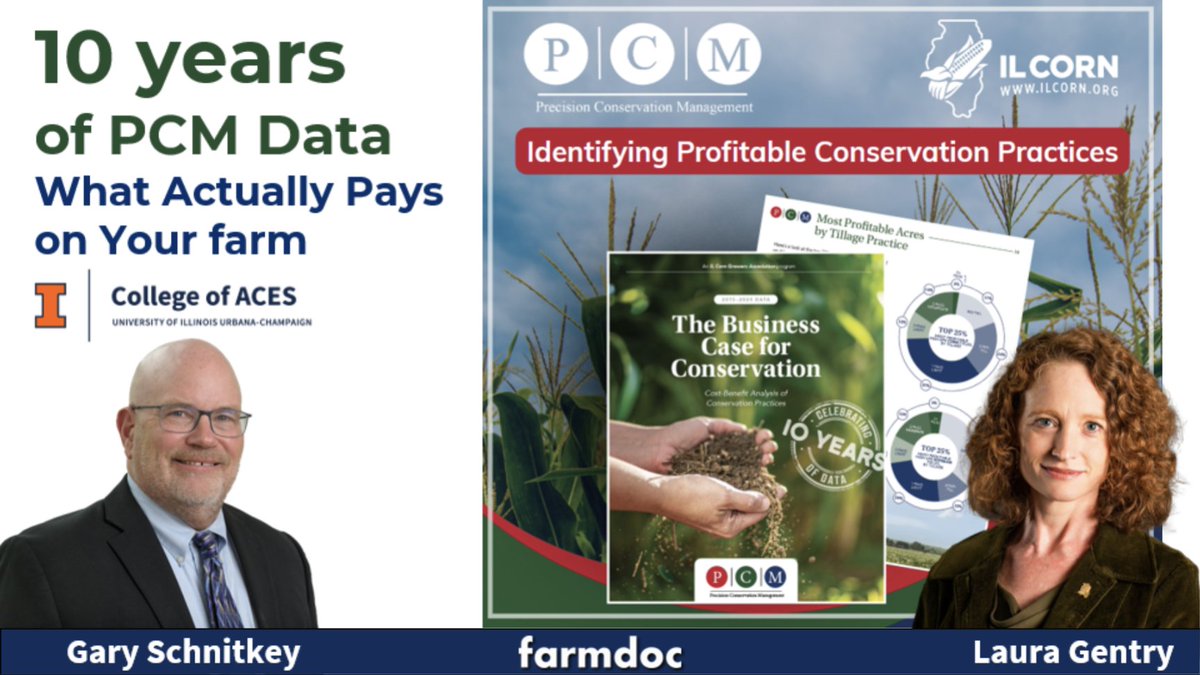 farmdoc daily (@farmdocdaily) on Twitter photo Today's <a href="/farmdocDaily/">farmdoc daily</a> and <a href="/PCM_Farming/">Precision Conservation Management</a> webinar — "10 Years of PCM Data: What Actually Pays on Your Farm?" — is beginning soon.
Follow along to this account for live posting of the webinar. Today's <a href="/farmdocDaily/">farmdoc daily</a> and <a href="/PCM_Farming/">Precision Conservation Management</a> webinar — "10 Years of PCM Data: What Actually Pays on Your Farm?" — is beginning soon.
Follow along to this account for live posting of the webinar.
