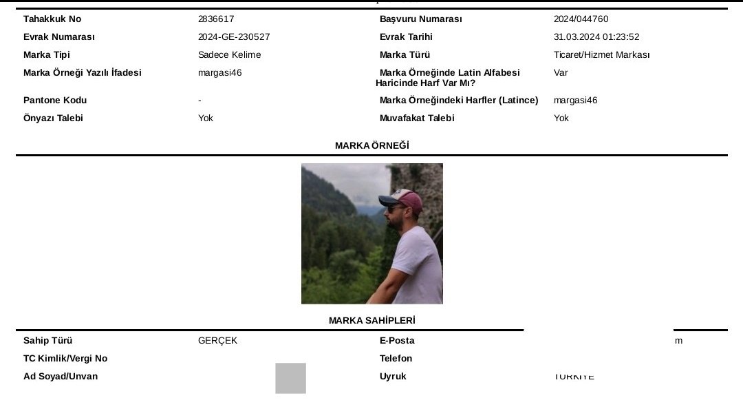 Duyuru🟥🟥
Gerçek tek olur. Gerisi yargıda karşılığını bulur.

Görselde paylaştığım hesap bana ait değildir. (Margasi46 ismi ve profil resmi Türk  patent ve Marka Kurumu tarafından tescillenmiş bir markadır.)

İsmimi ve profil fotoğrafımı izinsiz kullanan kişi ya da kişiler