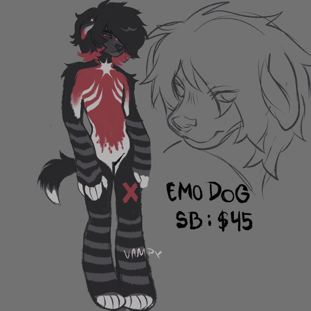 emo dog tweet media