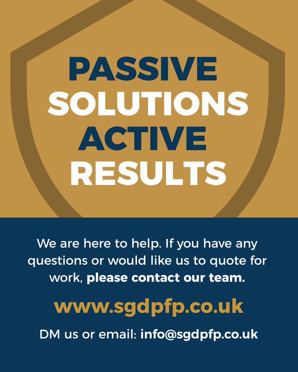 SGD Fire Protection Ltd (@sgdpfp) on Twitter photo Penetration seals are critical elements of a buildings passive fire protection strategy and are essential to ensure the fire compartment line is maintained in the event of a fire ‼️
📧 info@sgdpfp.co.uk
📞 0151 440 2382
🌐 sgdpfp.co.uk Penetration seals are critical elements of a buildings passive fire protection strategy and are essential to ensure the fire compartment line is maintained in the event of a fire ‼️
📧 info@sgdpfp.co.uk
📞 0151 440 2382
🌐 sgdpfp.co.uk