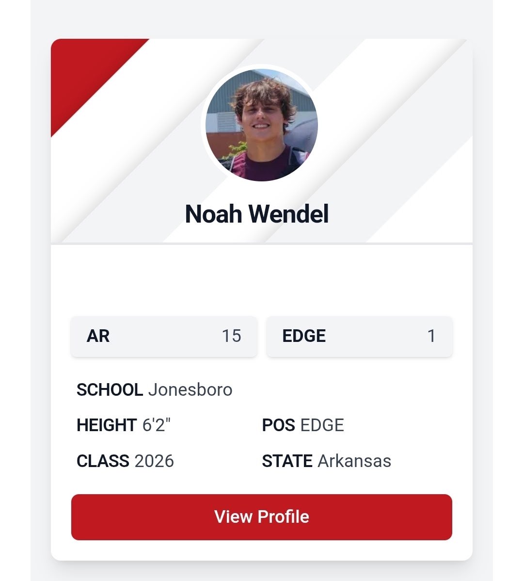 Noah Wendel (@wendel_noah) on Twitter photo I am blessed and beyond thankful to be named the 15th player in Arkansas! Thank you to <a href="/PrepRedzoneAR/">Prep Redzone Arkansas</a> for the evaluation‼️ #agtg
<a href="/tygeorge23/">Tyler George</a> <a href="/ty_mimbs/">Ty Mimbs</a> <a href="/JHSHurricaneFB/">Golden Gang Football</a> <a href="/Coach_Meador23/">Michael Meador</a> <a href="/PrepRedzone/">Prep Redzone 🏈</a> <a href="/CoachPRandolph/">Paul Randolph</a> <a href="/tctabler/">PrepRedZoneTom Tabler</a> <a href="/coltonedwardsFB/">Colton Edwards</a> I am blessed and beyond thankful to be named the 15th player in Arkansas! Thank you to <a href="/PrepRedzoneAR/">Prep Redzone Arkansas</a> for the evaluation‼️ #agtg
<a href="/tygeorge23/">Tyler George</a> <a href="/ty_mimbs/">Ty Mimbs</a> <a href="/JHSHurricaneFB/">Golden Gang Football</a> <a href="/Coach_Meador23/">Michael Meador</a> <a href="/PrepRedzone/">Prep Redzone 🏈</a> <a href="/CoachPRandolph/">Paul Randolph</a> <a href="/tctabler/">PrepRedZoneTom Tabler</a> <a href="/coltonedwardsFB/">Colton Edwards</a>