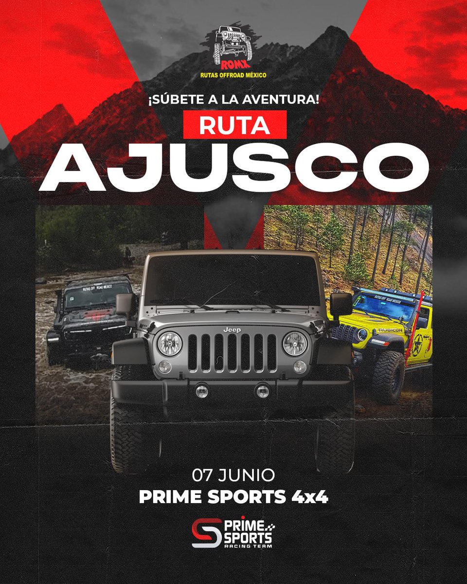 Montañas. Barro. Jeep. ¿Estás listo? ⛰️

Desde el sur de la CDMX nos lanzamos a conquistar las montañas con Rutas Offroad México 

¿Tienes un 4x4? ¡Este es el momento de usarlo como se debe!
📲 Info y reservaciones: 55 4053 5291
🫡 Cupo limitado. ¡Aparta tu lugar ya!

#RutaAjusco