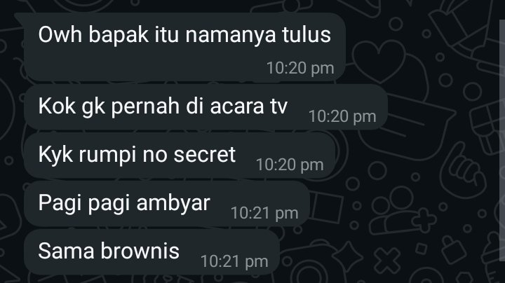 cikolatatli1's tweet image. WKWKWKWWK temen gue yaAllah
meleng dikit Tulus udah jadi bapak2 😭😭