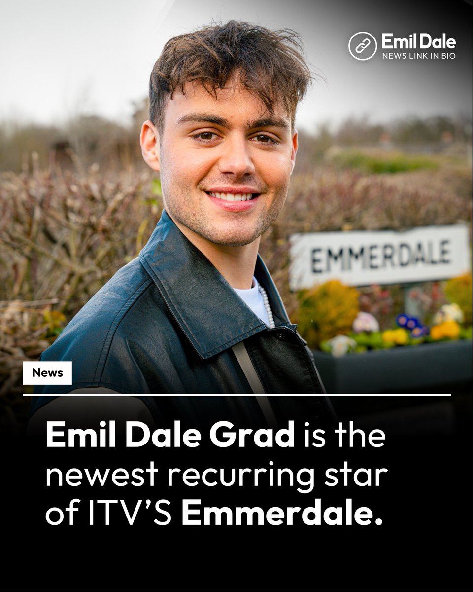 NEWS - Emil Dale Grad is the newest recurring star of ITV’s Emmerdale.

🔗 emildale.co.uk/news

#dramaschool #emildaleacademy #musicaltheatre #emildale