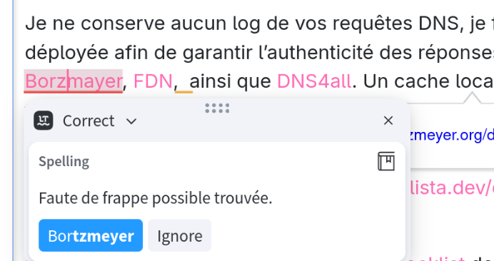 Miss_libert's tweet image. #LanguageTools  le meilleur outil de correction orthographique du monde 🙂
cc @bortzmeyer