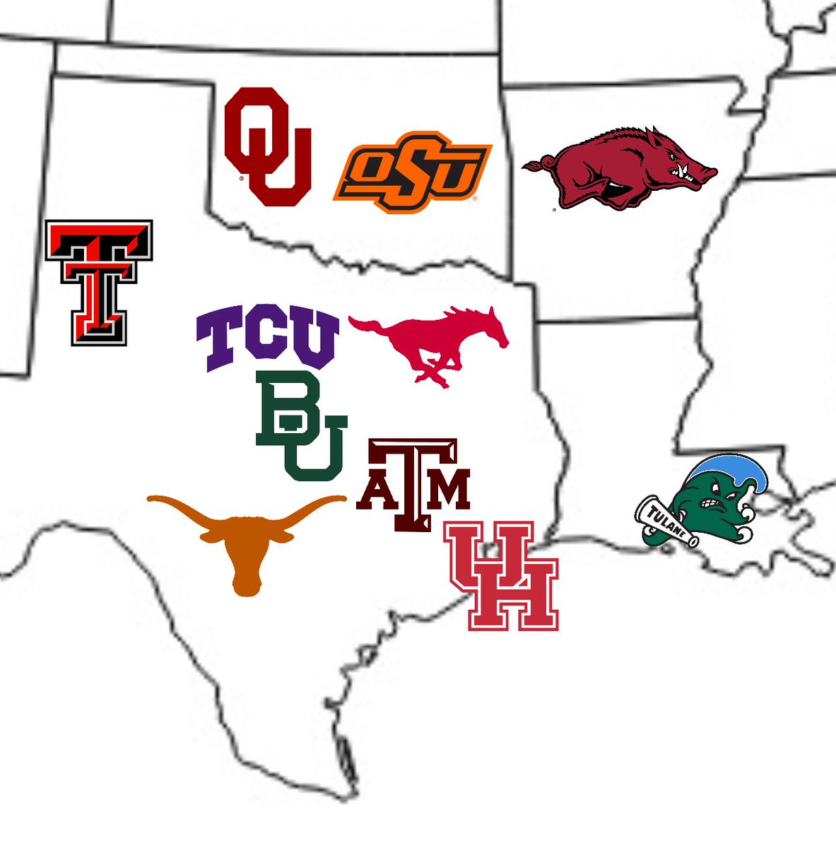 Call Me Crazy, But: 

This reworked SWC would be electric, essentially the Texas-sphere with Tulane to replace Rice, and match with the rest of the Private Schools. 

Only question is, who would your 12th team be? (No LSU)