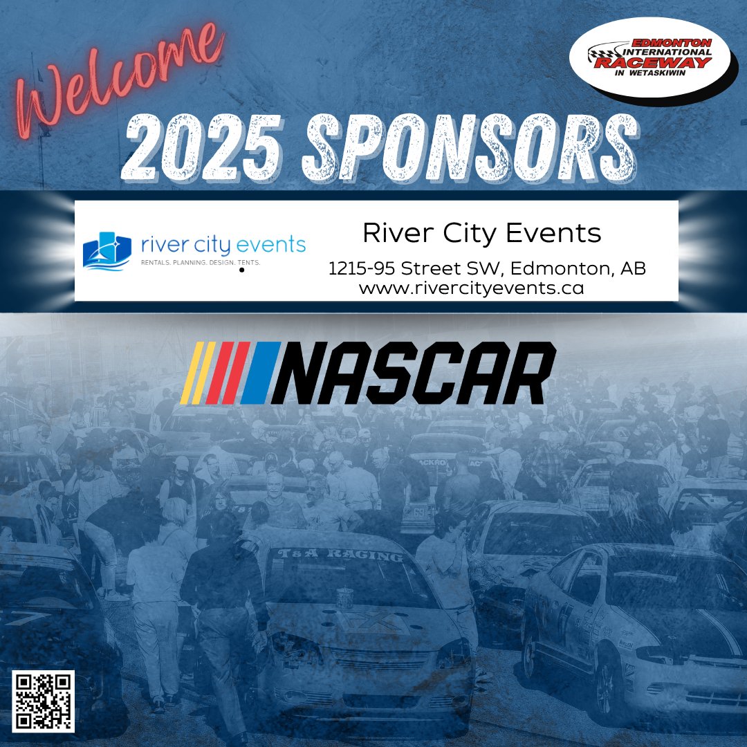 Welcome River City Events as a new 2025 Sponsor at Edmonton International Raceway in Wetaskiwin.   Give them a call or email them.  They are Edmonton’s top-rated full-service events company.    Check out their website at rivercityevents.ca