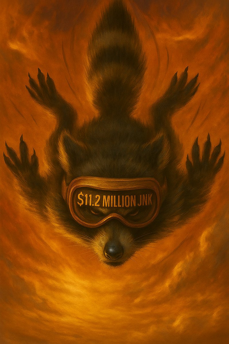 🪂💥 $11.2 MILLION JNK EARNED IN MAY 💥🪂

No parachute. No hesitation.
This raccoon just nose-dived into war for the trash crew.
#Solana <a href="/JunkCoinlol/">JunkCoin</a> 
to be continued................