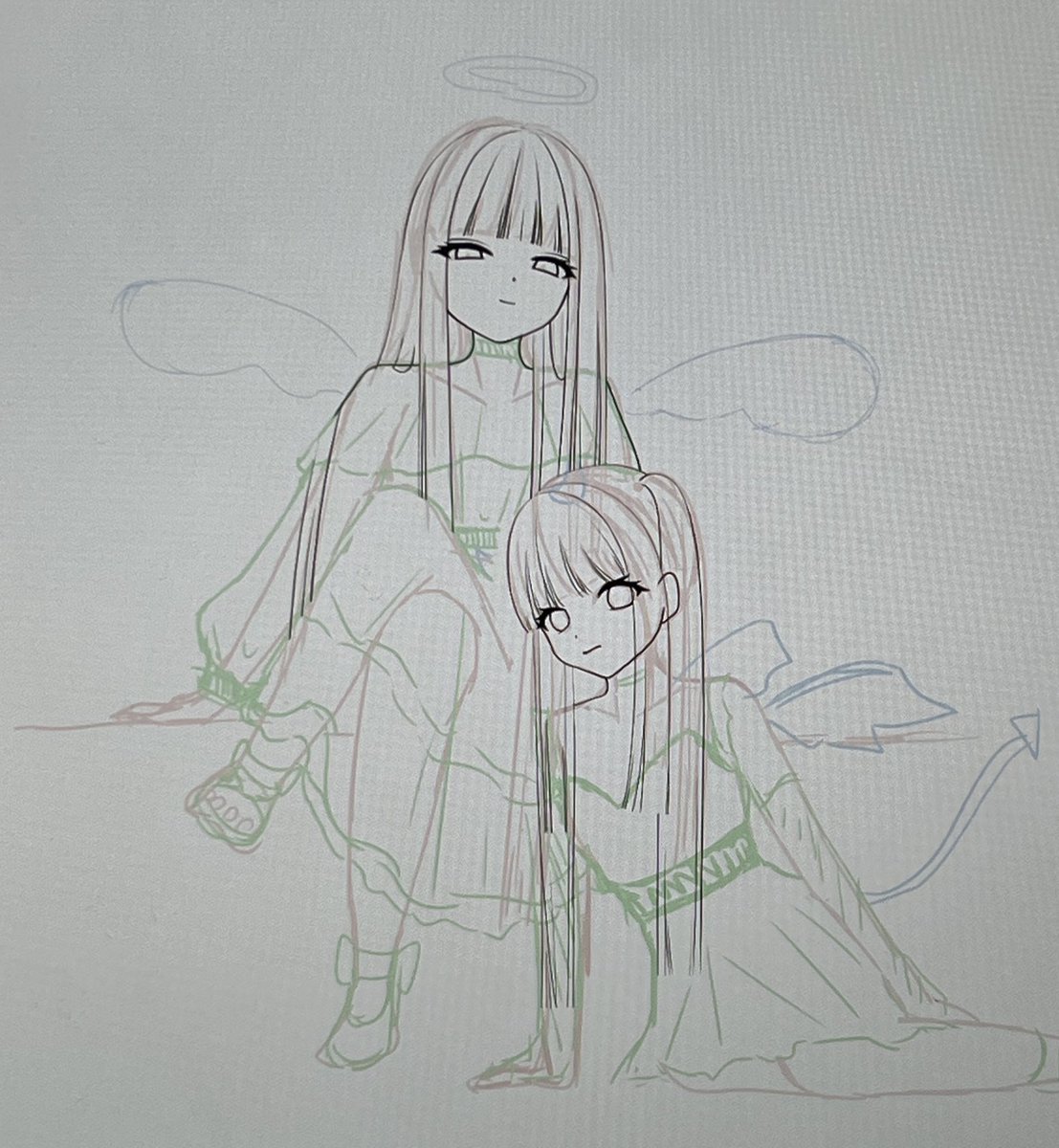 kanoko__room__'s tweet photo. 天使と悪魔 https://t.co/EZUfeHTgwh