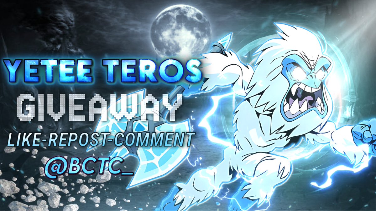 Brawlhalla Code Trading Center (@bctc_) on Twitter photo 🎁Yetee Teros Giveaway 🎁
Requirements to join:
- Follow us <a href="/BCTC_/">Brawlhalla Code Trading Center</a>
- Like and Repost.
- Tag a friend in the comments.
- Must be in the Discord server: discord.gg/bctc
The winner is announced in 1 week! 🎉
#brawlhalla #brawlhallagiveaway #giveaway 🎁Yetee Teros Giveaway 🎁
Requirements to join:
- Follow us <a href="/BCTC_/">Brawlhalla Code Trading Center</a>
- Like and Repost.
- Tag a friend in the comments.
- Must be in the Discord server: discord.gg/bctc
The winner is announced in 1 week! 🎉
#brawlhalla #brawlhallagiveaway #giveaway