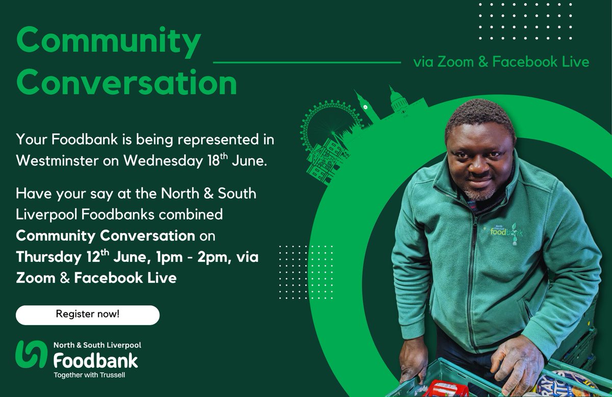 Want a society where everyone can afford life's essentials?...Then please join us to have your say and share your ideas at our online Community Conversation on 12 June. 

Grab your favorite drink, get comfy, and let's chat! 

Register here 👉 bit.ly/3HpizMr