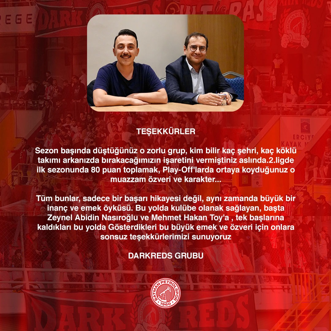 #BatmanPetrolspor
#DarkRedsGrubu
