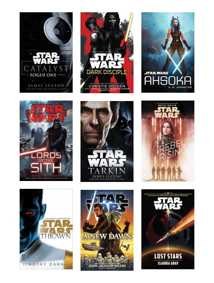 Have you read any of the Star Wars books? Legends or Disney Canon?
