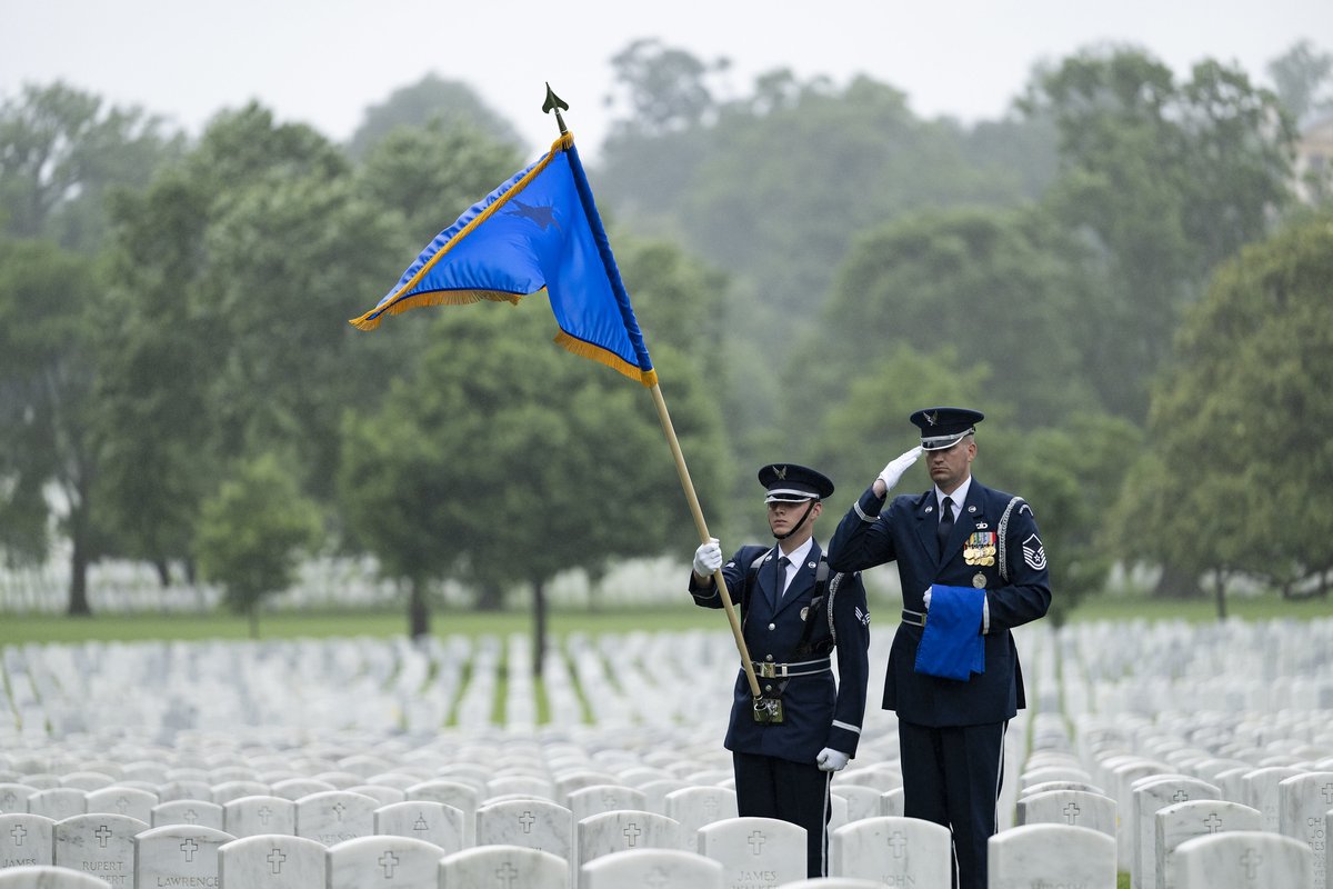 Brig. Gen (Ret.) Mark Allen Baird served in the U.S. Air Force, but his instrumental work in creating the U.S. Space Force earned him Space Force honors at his funeral service at Arlington National Cemetery on May 21, 2025.

Read the story on the ANC blog: arlingtoncemetery.mil/Blog/Post/1474…