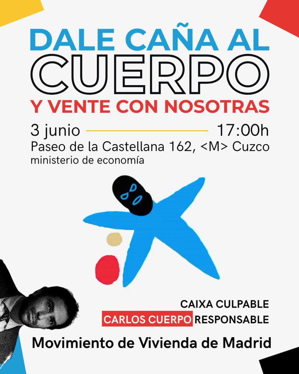 🔴 CONTRA EL NEGOCIO DE LA VIVIENDA

Ya estamos frente a <a href="/_minecogob/">Economía, Comercio y Empresa</a> protestando por las políticas de @Sareb y @Caxabank. 

Empezamos!